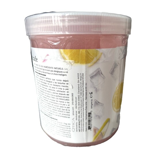 QTICA Smart Spa Pink Lemon Lemonade Sugar Scrub XL Size 44oz /1247 g NEW - Picture 5 of 6